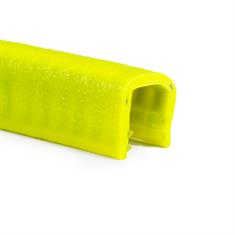 Profilé bord de tôle jaune fluo 8-10mm LxH=17x15mm (L=50m)