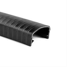 Profilé bord de tôle noir 17-20mm LxH= 27,5x16,5mm (L=25m)