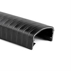 Profilé bord de tôle noir 20-23mm LxH= 30x15mm (L=25m)