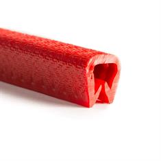 Profilé bord de tôle rouge 4-5mm LxH= 13x15mm (L=50m)