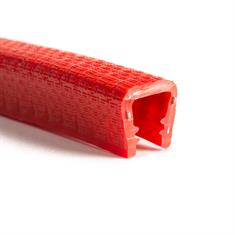 Profilé bord de tôle rouge 6-8mm LxH= 13x15mm (L=50m)