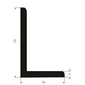 Profilé en L LxH=35x55mm caoutchouc compact (L=30m)