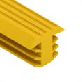 Profilé en T jaune LxH=12 x10,8mm antidérapant pour escalier (L=25m)