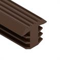 Profilé en T marron LxH=12 x10,8mm antidérapant pour escalier (L=25m)