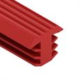 Profilé en T rouge LxH=12 x10,8mm antidérapant pour escalier (L=25m)