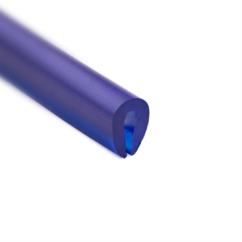 Profile en U PVC bleu 2,5mm / LxH=6x8mm (L=50m)