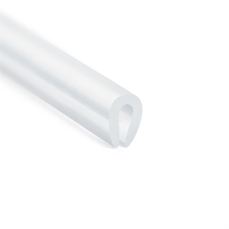 Profile en U PVC transparent 2,5mm / LxH=6x8mm (L=50m)