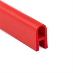 Profilé en U silicone rouge LxH=10x20mm (L=100m)