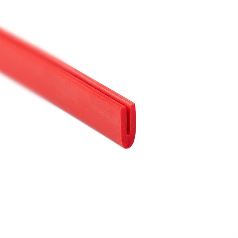 Profilé en U silicone rouge LxH=4x10mm (L=200m)