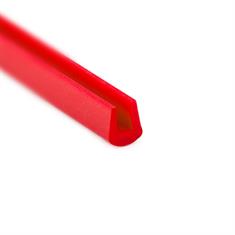 Profilé en U silicone rouge LxH=8x9,3mm (L=200m)