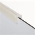 Profilé en U silicone transparent LxH=9x10mm (L=125m)