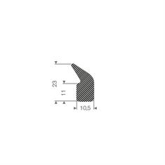 Profilé mousse caoutchouc LxH=13,5x23mm (L=50m)