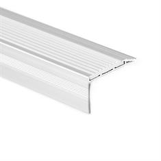 Profilé nez de marche aluminium blanc LxLxH=1500x45x25mm