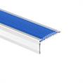 Profilé nez de marche aluminium bleu LxLxH=1500x40x18mm