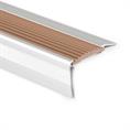 Profilé nez de marche aluminium brun LxLxH=1500x55x31mm