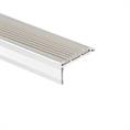Profilé nez de marche aluminium gris LxLxH=1500x40x18mm