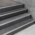 Profilé nez de marche aluminium gris LxLxH=1500x45x25mm