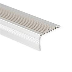 Profilé nez de marche aluminium gris LxLxH=1500x45x25mm