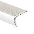 Profilé nez de marche aluminium gris LxLxH=1500x65x35mm