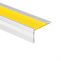Profilé nez de marche aluminium jaune LxLxH=1500x45x25mm