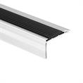 Profilé nez de marche aluminium noir LxLxH=1500x45x25mm