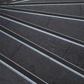 Profilé nez de marche aluminium noir LxLxH=1500x45x25mm