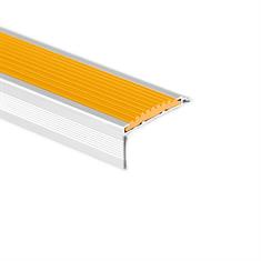 Profilé nez de marche aluminium orange LxLxH=1500x40x18mm
