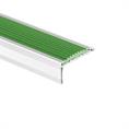 Profilé nez de marche aluminium vert LxLxH=1500x40x18mm