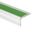Profilé nez de marche aluminium vert LxLxH=1500x45x25mm