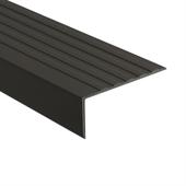 Profilé nez de marche antidérapant noir LxLxH=1500x100x40mm