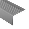 Profilé nez de marche gris foncé LxLxH=1500x70x42mm E= 4mm