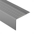 Profilé nez de marche gris foncé LxLxH=1500x70x42mm E= 4mm