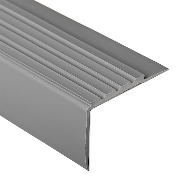 Profilé nez de marche gris foncé LxLxH=1500x70x42mm E= 4mm