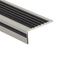 Profilé nez de marche gris/noir LxLxH=1500x60x22mm