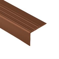 Profilé nez de marche marron LxLxH=1500x51x27mm