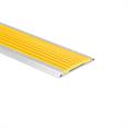 Profilé nez de marche pvc jaune LxLxH=1500x42x3,8mm
