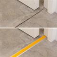 Profilé nez de marche pvc jaune LxLxH=1500x42x3,8mm