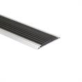 Profilé nez de marche pvc noir LxLxH=1500x42x3,8mm