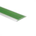Profilé nez de marche pvc vert LxLxH=1500x42x3,8mm