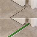 Profilé nez de marche pvc vert LxLxH=1500x42x3,8mm