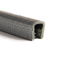 Profile pince PVC gris argent 6-8mm /LxH= 13x15mm (L=50m)