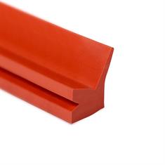 Profilé silicone rouge LxH=26x18mm