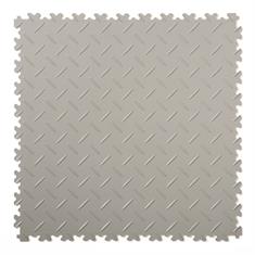 PVC kliktegel diamant lichtgrijs 500x500x4mm (10 tegels)