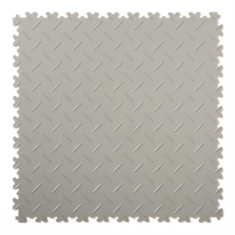 PVC kliktegel diamant lichtgrijs 500x500x4mm (10 tegels)