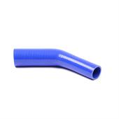 Réducteur silicone coudé 45 degrés bleu D=70/63mm