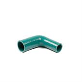 Réducteur silicone coudé 90 degrés vert foncé D=70/60mm