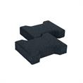 Rubber klinkers zwart 20x16,5x4,3cm (10 stuks)