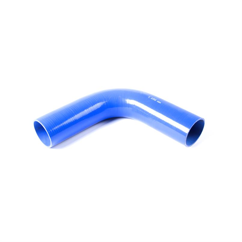 Siliconen bocht 90 graden blauw DN=19mm L=250mm