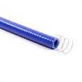 Siliconen slang m/stalen spiraal blauw 19mm L=1000mm