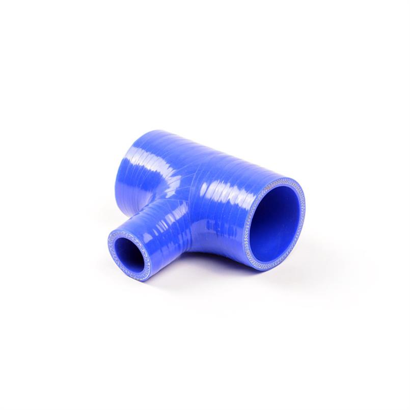 Siliconen T-stuk blauw 38mm